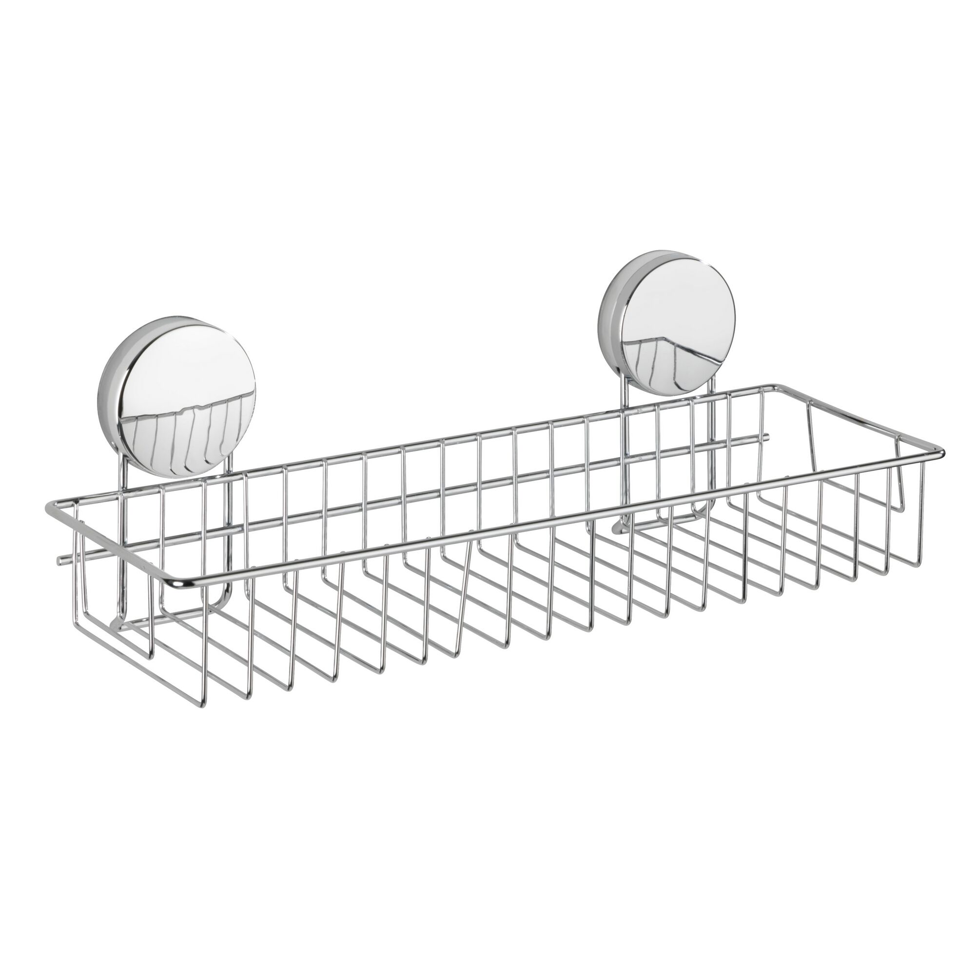 Duschkorb mit Saugnapfhalterung.