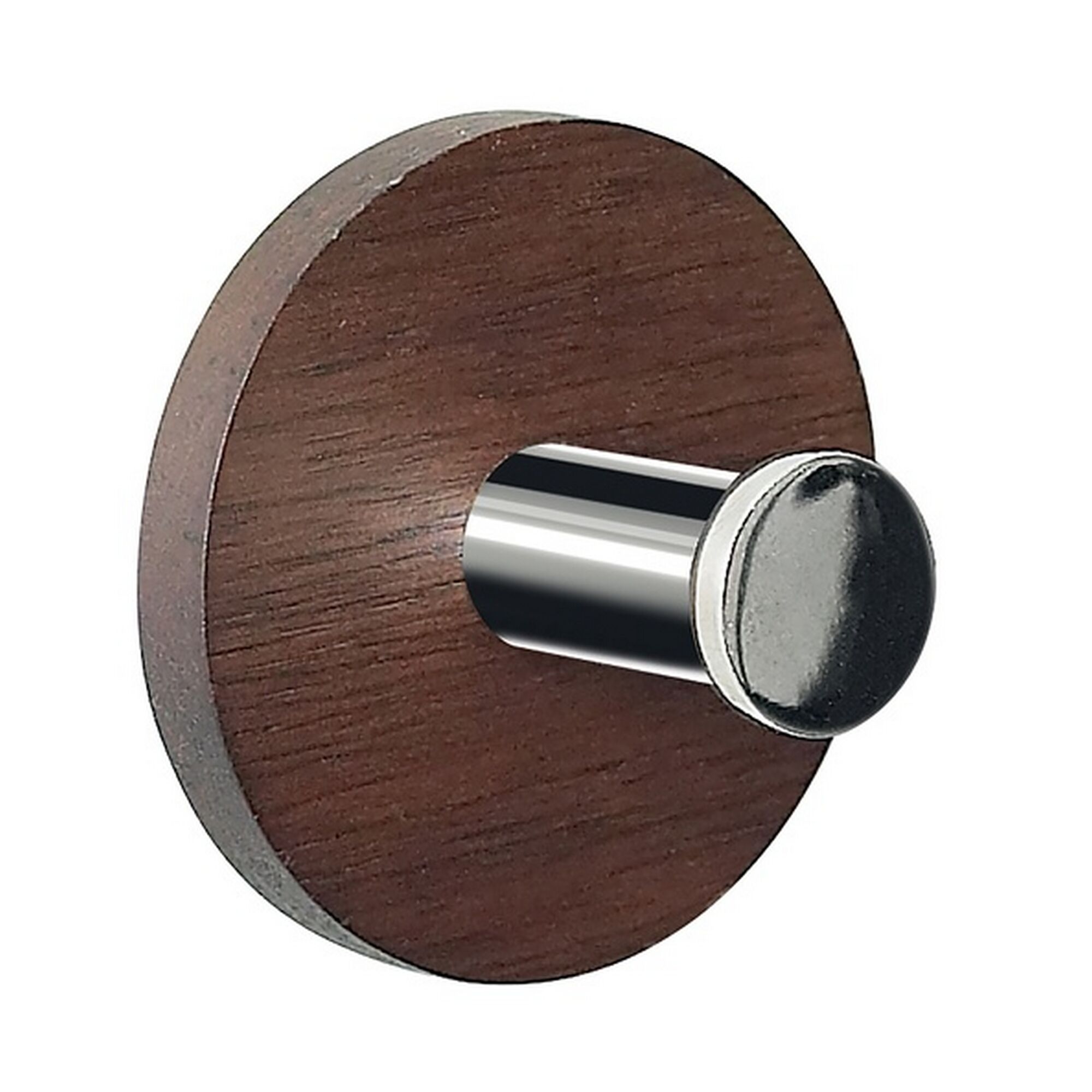 Wandhaken PUNT, Nussbaumholz und Metall