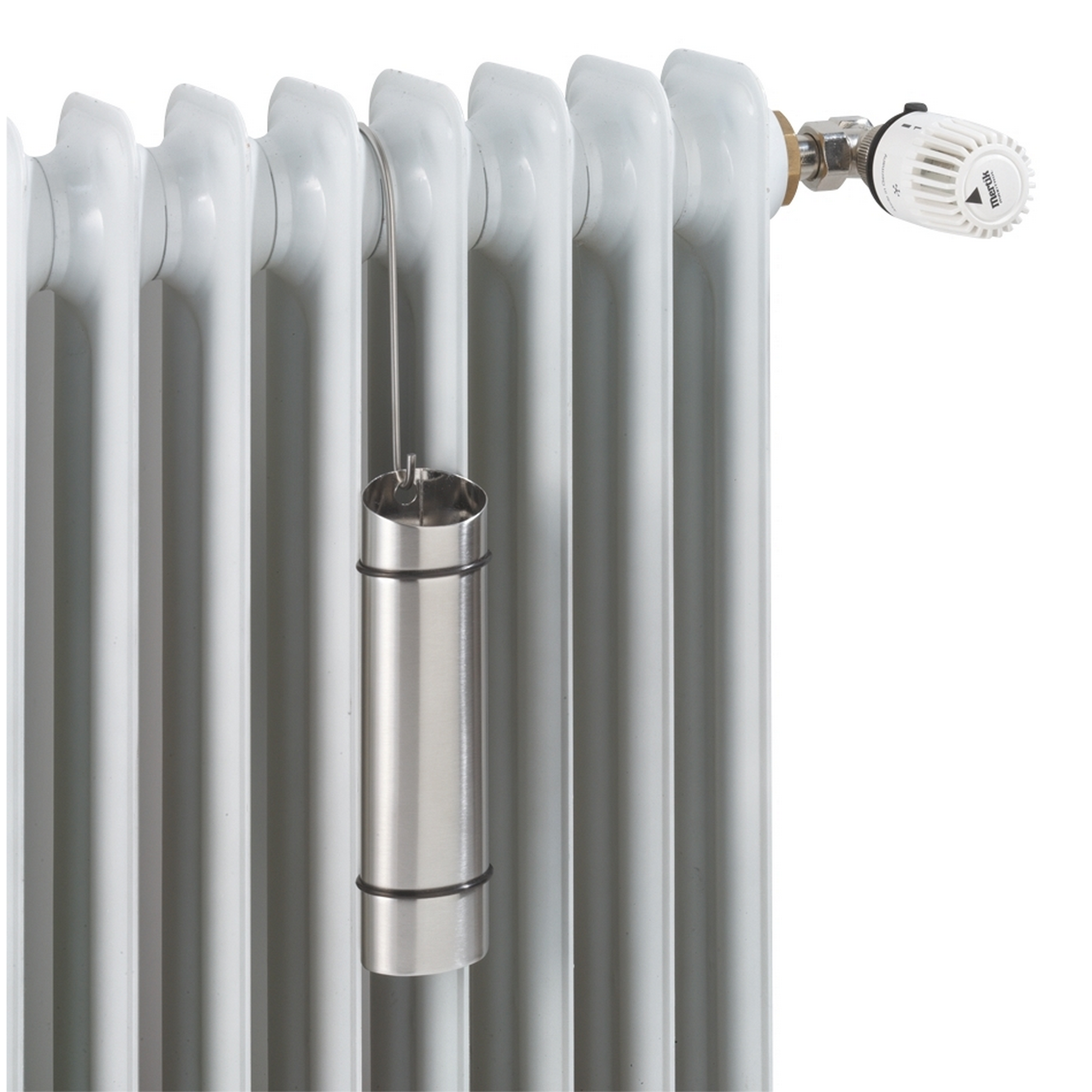 Heizkörper mit Luftbefeuchter aus Edelstahl