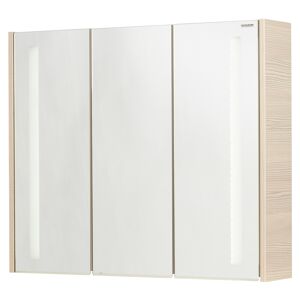 Spiegelschrank 'Viora' piniefarben/weiß 79,5 cm