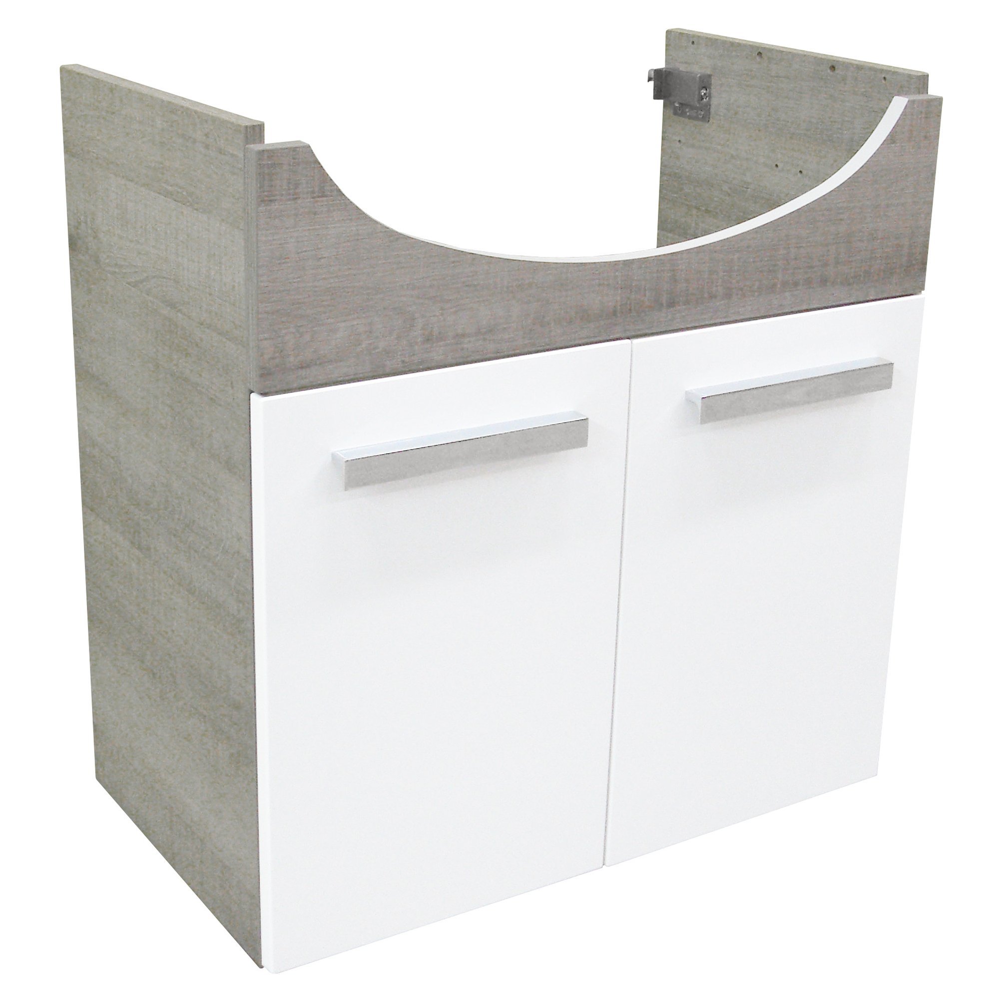 Waschtisch-Unterschrank 'A-Vero' Eiche grau/weiß 63 x 64 x 35 cm + product picture