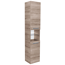 Hochschrank 'A-Vero' braun glänzend 35 x 179 x 31,5 cm