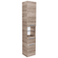 Hochschrank 'A-Vero' braun glänzend 35 x 179 x 31,5 cm
