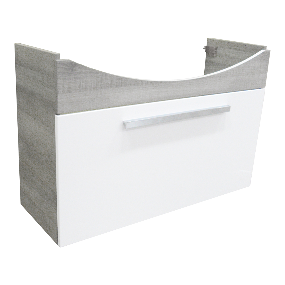 Waschtisch-Unterschrank 'A-Vero' Eiche grau/weiß 98,5 x 64 x 35 cm + product picture