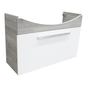 Waschtisch-Unterbau 'A-Vero' Eiche grau/weiß 98,5 x 64 x 35 cm