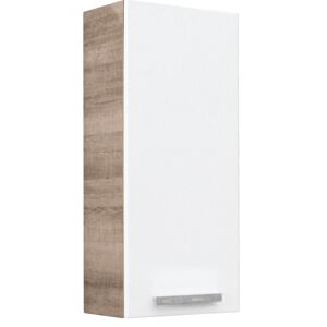 Hängeschrank 'A-Vero' braun, weiß foliert 35 x 79,5 x 21,5 cm