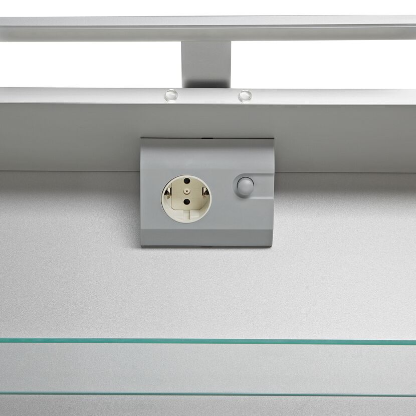 Spiegelschrank mit Steckdose und Schalter