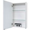Weißer Spiegelschrank B.CLEVER SPS LED 1T geöffnet