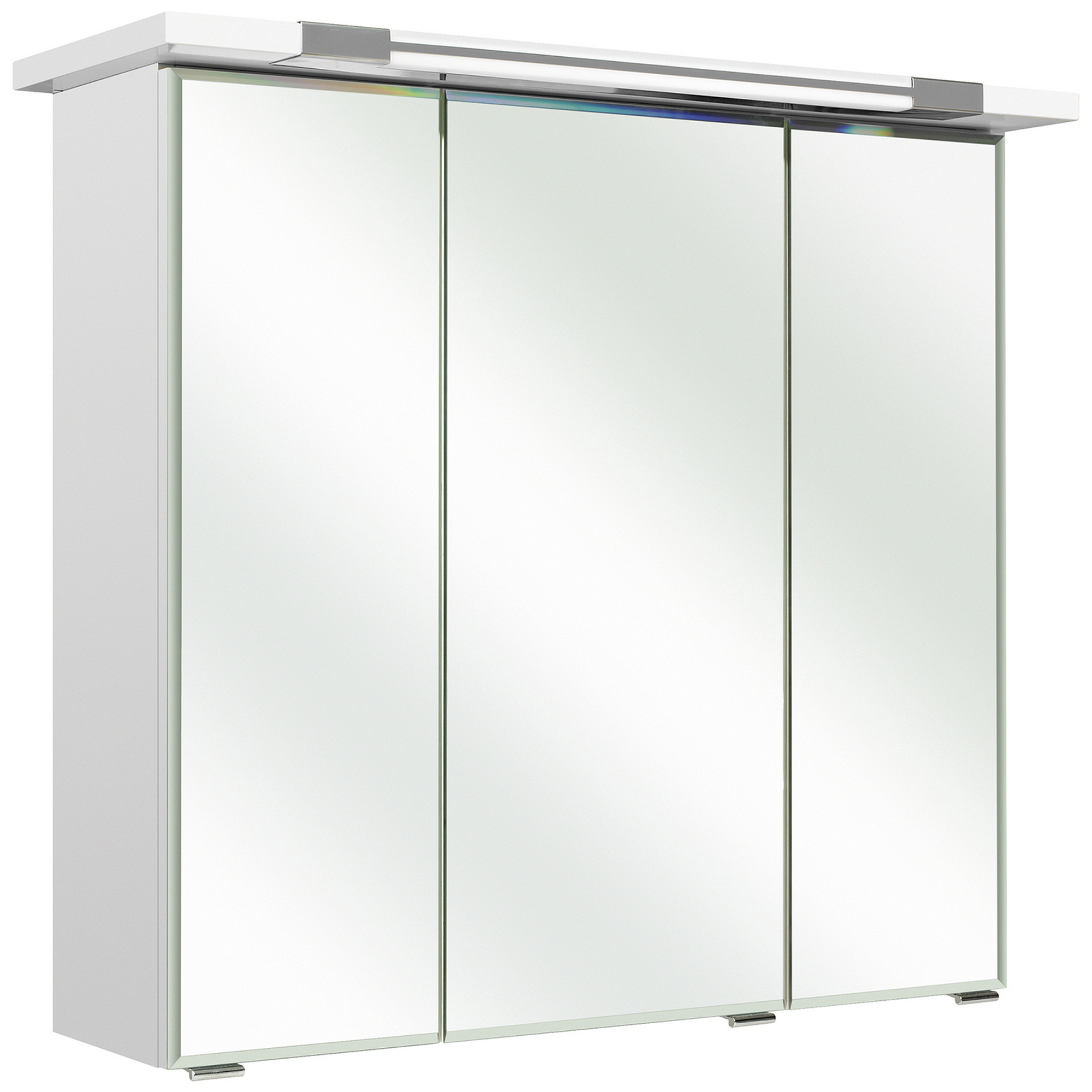Spiegelschrank 'Primo' weiß 75 x 72 cm mit Kranzbodenbeleuchtung + product picture