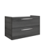 Waschbeckenunterschrank 'Primo' dunkelgrau foliert 86 x 51 x 42 cm
