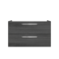 Waschbeckenunterschrank 'Primo' dunkelgrau foliert 86 x 51 x 42 cm