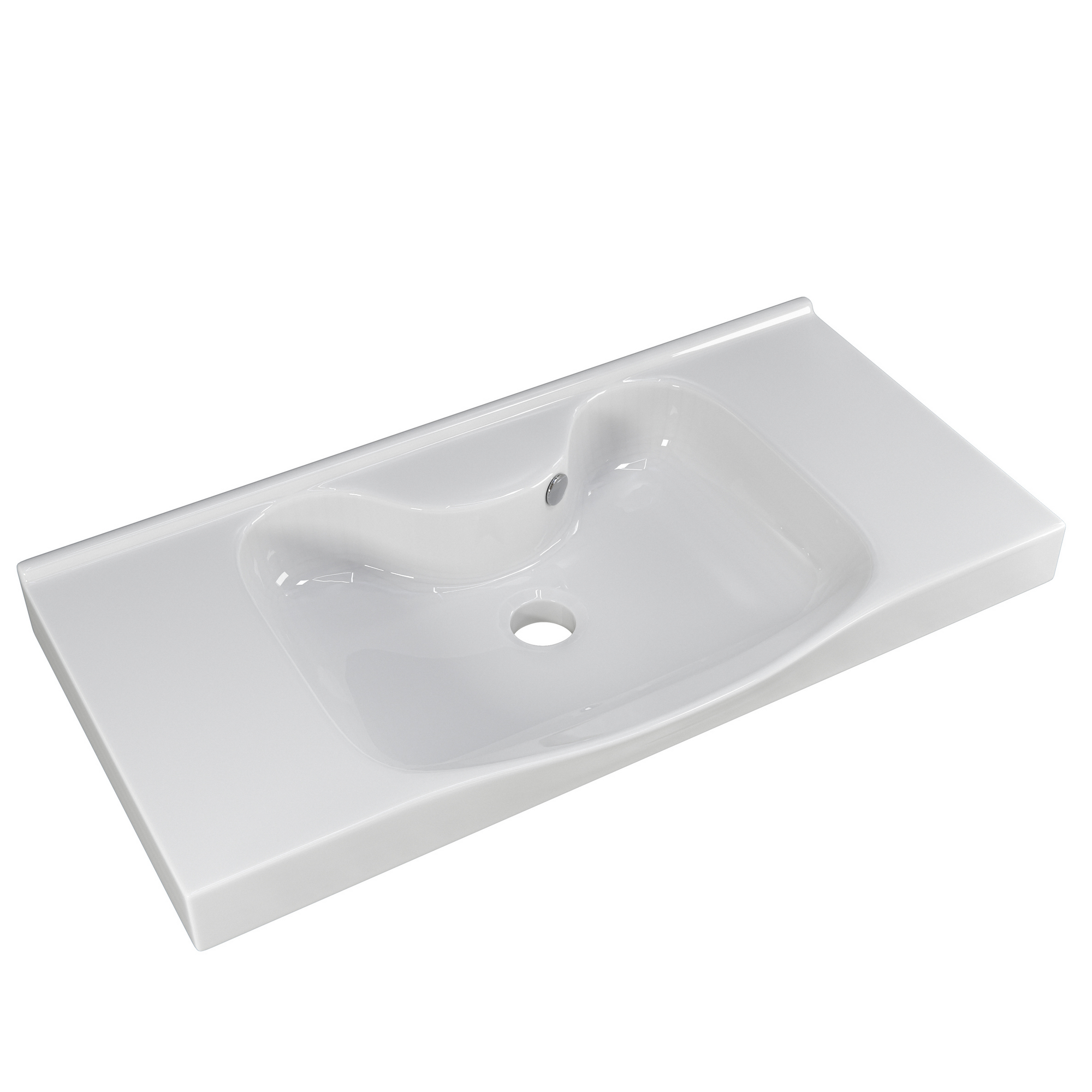 Waschtisch 'Primo' Keramik 92 x 5 x 48 cm