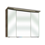 LED-Spiegelschrank 'Primo' dunkelgrau 90 x 72 x 20 cm