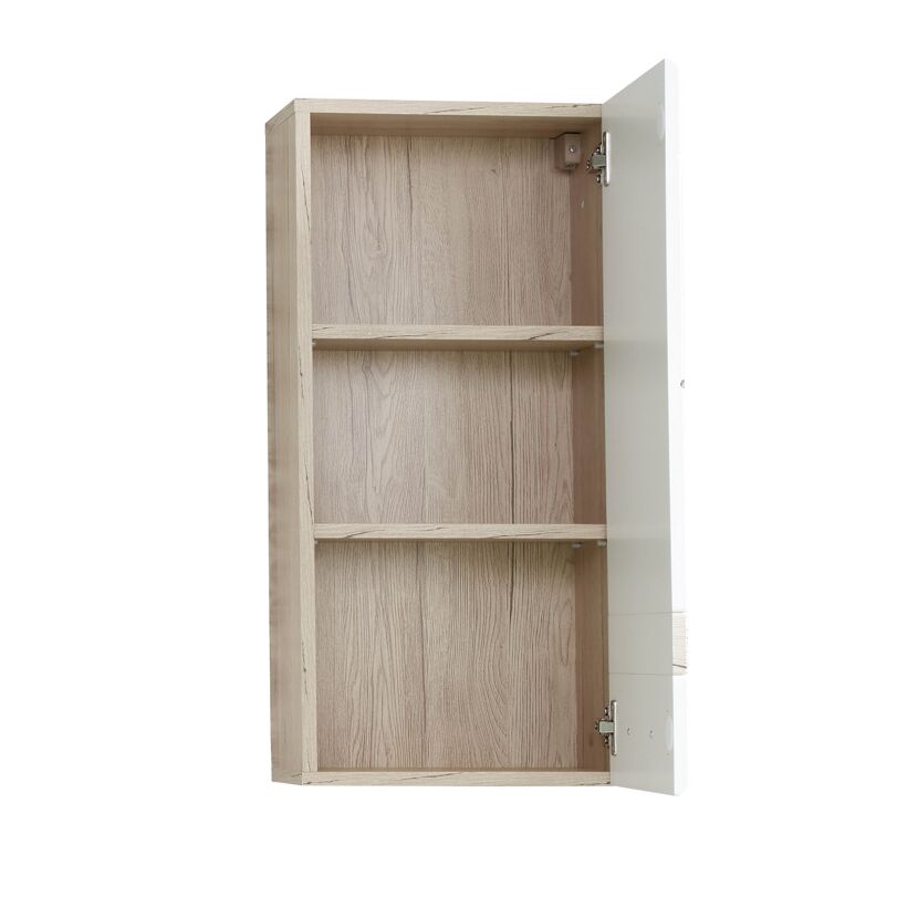 Hängeschrank Set One Eiche hell/weiß