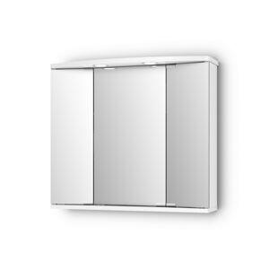 LED-Spiegelschrank 'Funa' weiß Hochglanz 68 x 60 x 22 cm