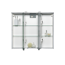 LED-Spiegelschrank 'Trava' aluminiumfarben matt 75 x 65 x 22 cm