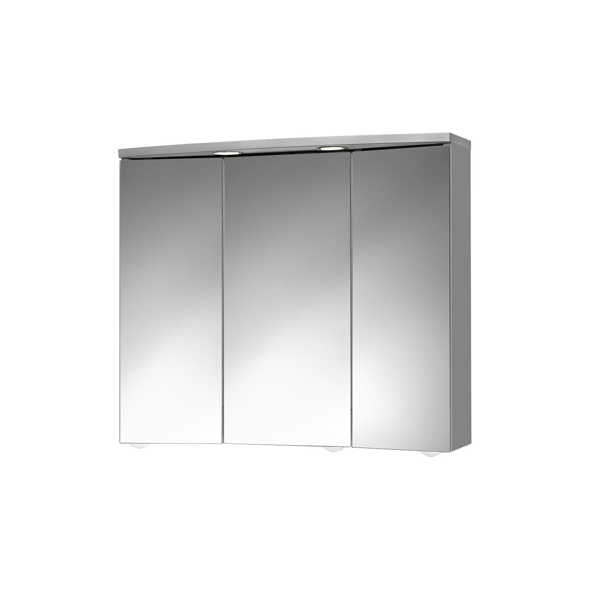 LED-Spiegelschrank 'Trava' aluminiumfarben 75 x 65 x 22 cm + product picture