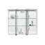 LED-Spiegelschrank 'Trava' weiß matt 75 x 65 x 22 cm