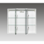 LED-Spiegelschrank 'Trava' weiß matt 75 x 65 x 22 cm