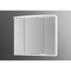 LED-Spiegelschrank 'Doro' weiß Hochglanz 67,4 x 60 x 22 cm