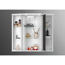LED-Spiegelschrank 'Doro' weiß Hochglanz 67,4 x 60 x 22 cm