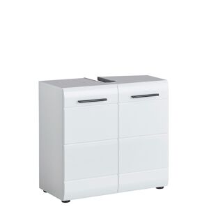 Waschbeckenunterschrank 'Gloss' weiß Hochglanz 60 x 57 x 31 cm