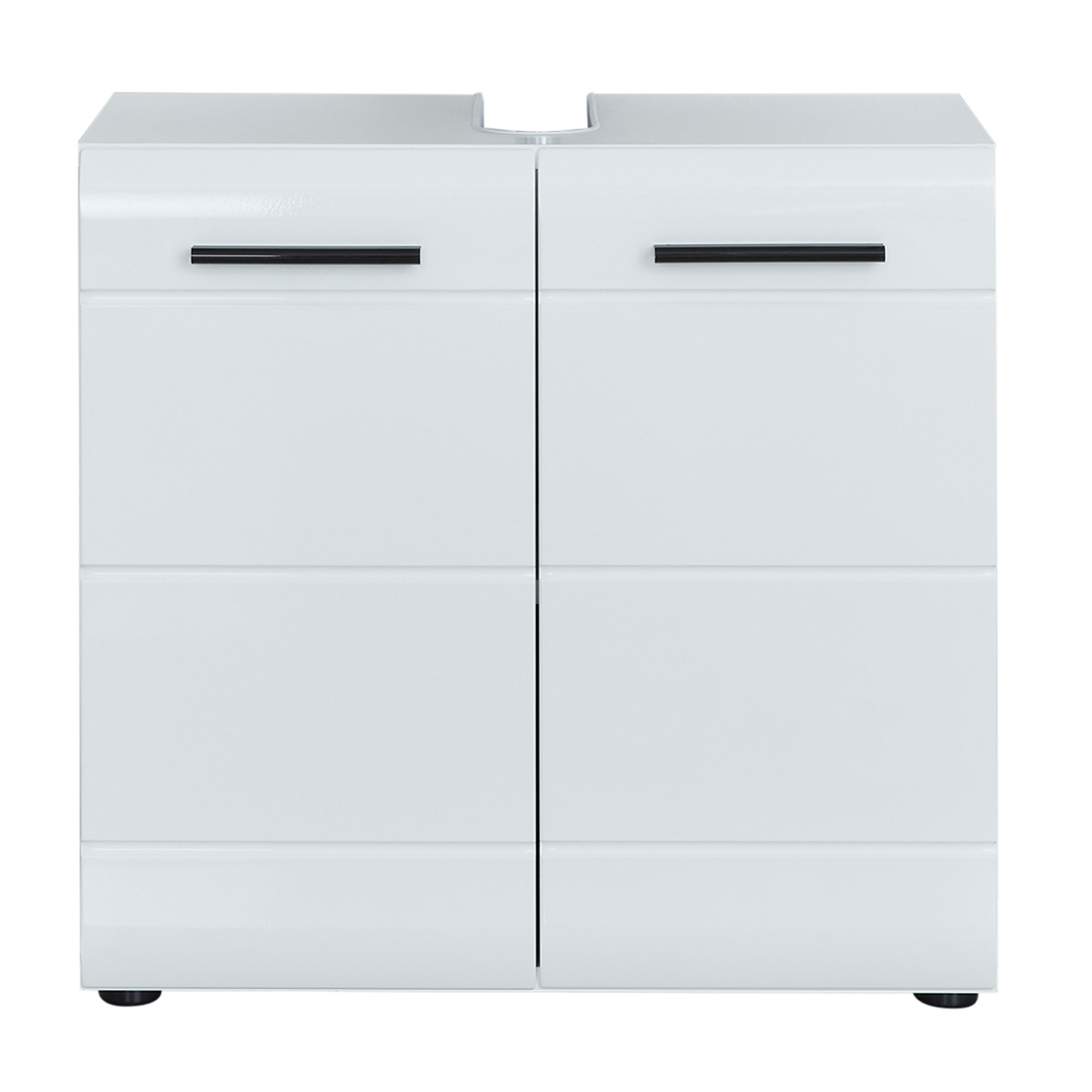 Waschbeckenunterschrank 'Gloss' weiß Hochglanz 60 x 57 x 31 cm
