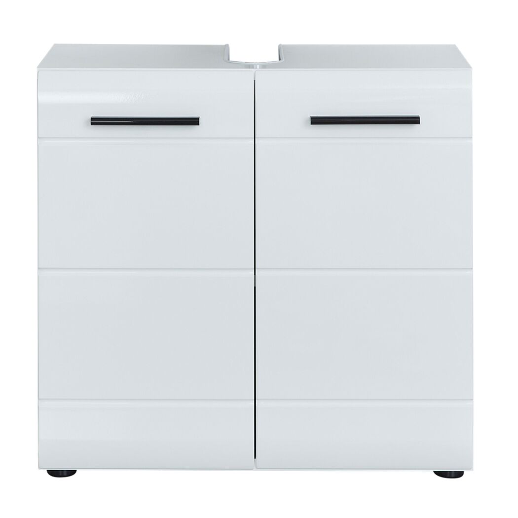 Waschbeckenunterschrank 'Gloss' weiß Hochglanz 60 x 57 x 31 cm