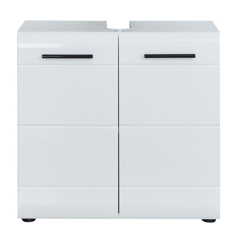 Waschbeckenunterschrank 'Gloss' weiß Hochglanz 60 x 57 x 31 cm