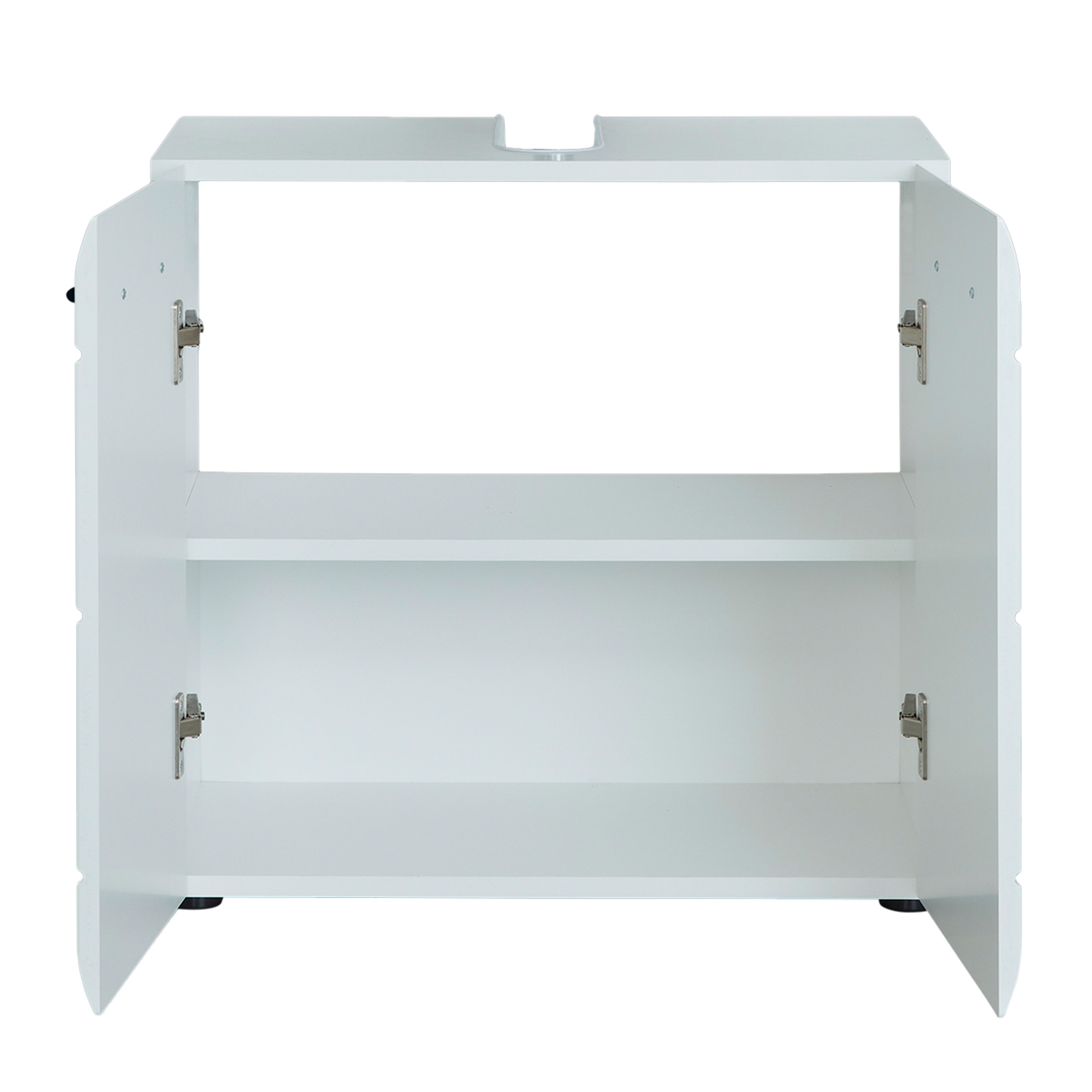 Waschbeckenunterschrank 'Gloss' weiß Hochglanz 60 x 57 x 31 cm