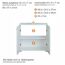 Waschbeckenunterschrank 'Gloss' weiß Hochglanz 60 x 57 x 31 cm