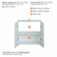 Waschbeckenunterschrank 'Gloss' weiß Hochglanz 60 x 57 x 31 cm