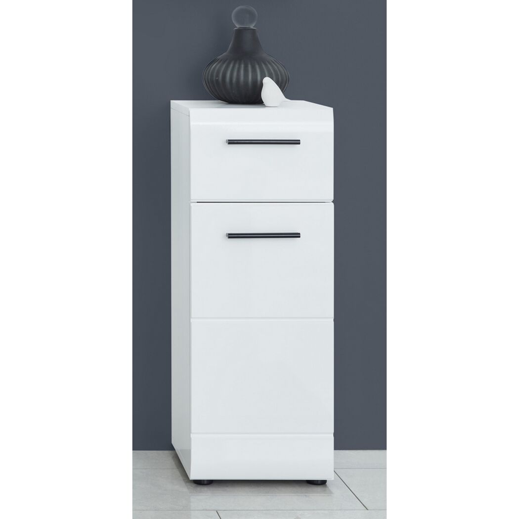 Standschrank 'Gloss' weiß Hochglanz 30 x 79 x 31 cm