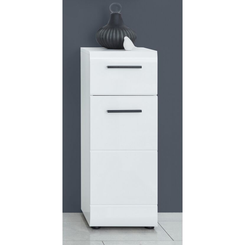 Standschrank 'Gloss' weiß Hochglanz 30 x 79 x 31 cm
