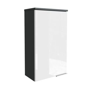 Hängeschrank 'Kara' anthrazit, weiß matt 40,5 x 70 x 22,5 cm links
