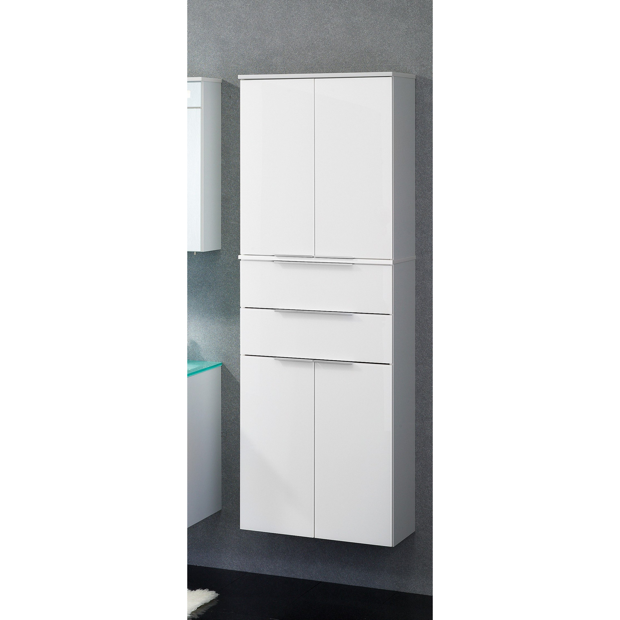 Hochschrank 'Kara' weiß 61 x 176,1 x 32 cm + product picture