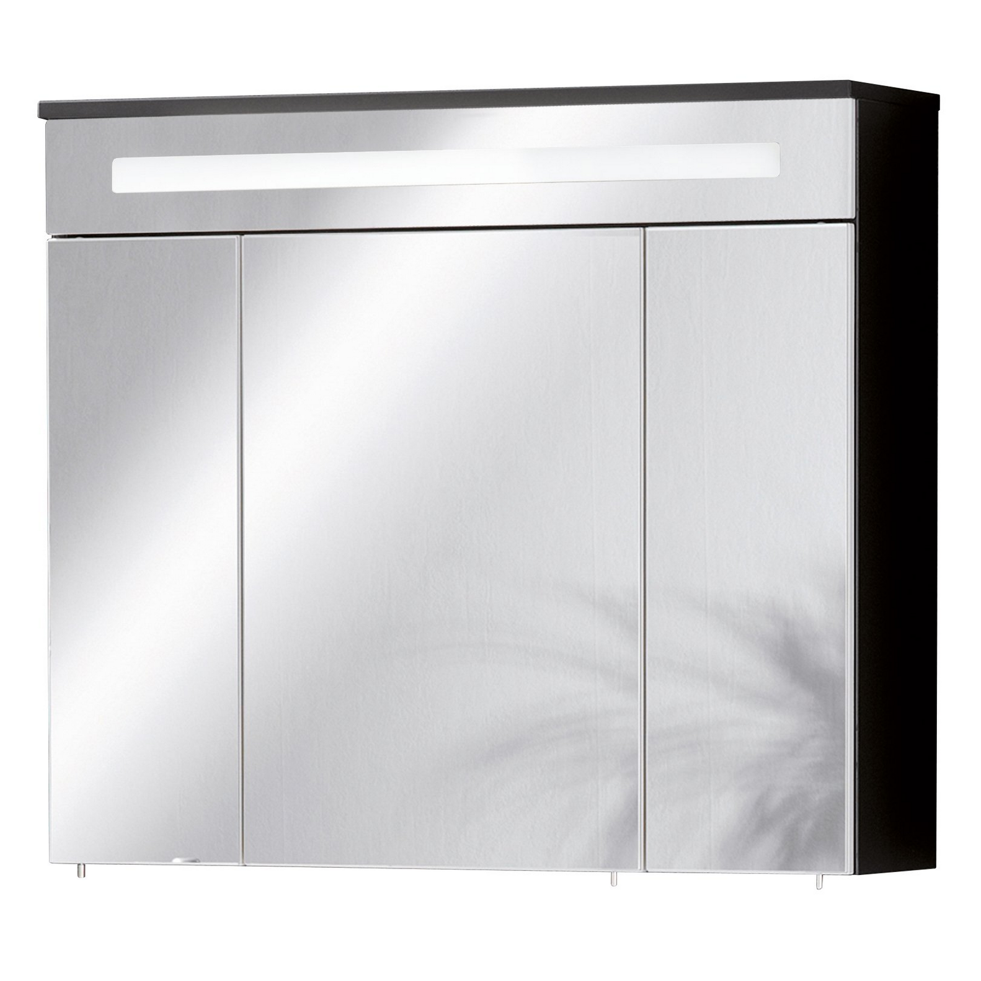 Spiegelschrank 'Kara' LED anthrazit-weiß 80 x 70 cm + product picture