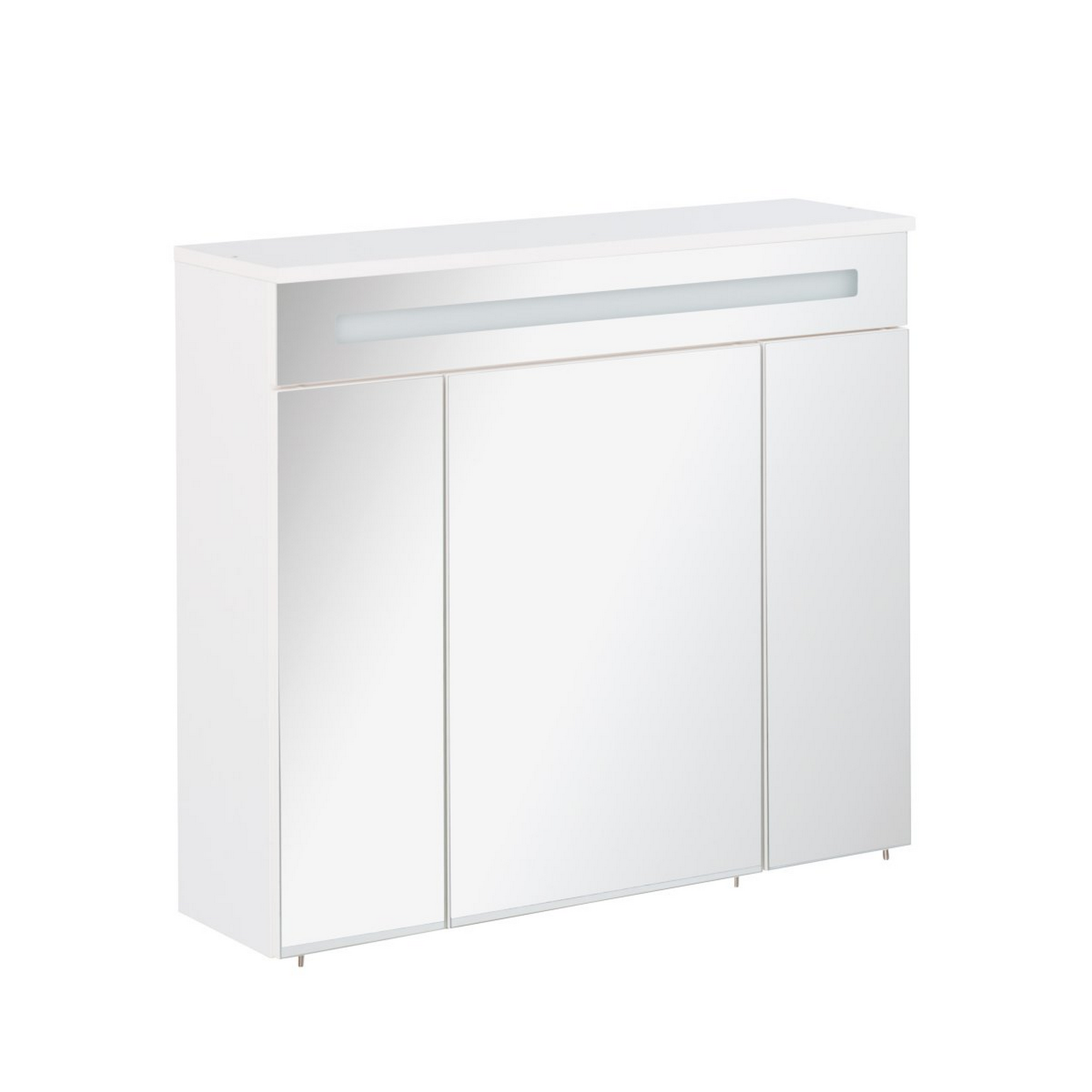 LED-Spiegelschrank 'Kara' weiß matt 79,5 x 70 x 22,5 cm