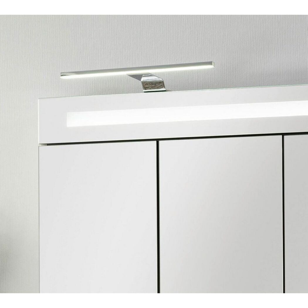 Weißer Spiegelschrank mit LED-Beleuchtung