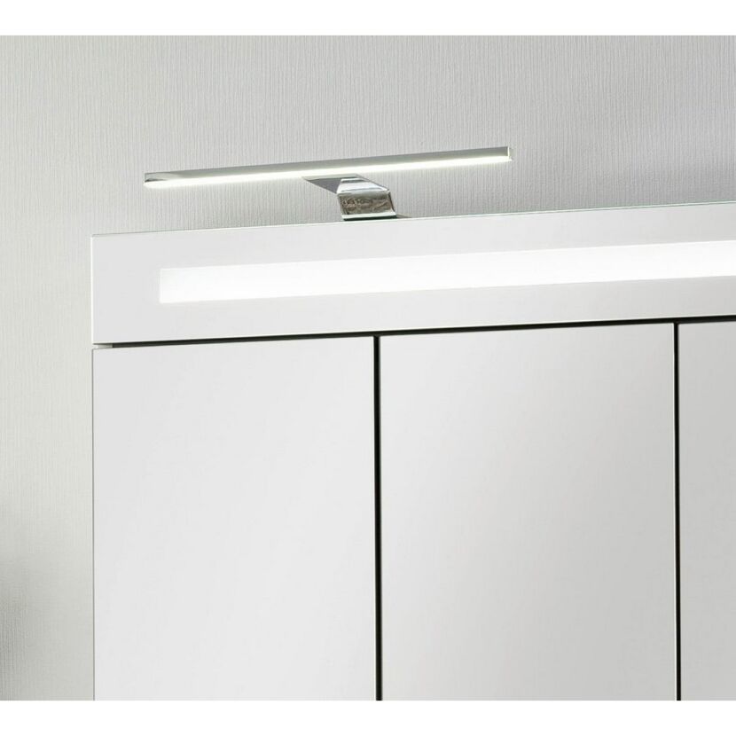 Weißer Spiegelschrank mit LED-Beleuchtung
