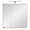 Weißer Spiegelschrank Riva LED, 2-türig