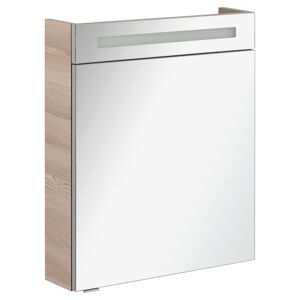 LED-Spiegelschrank 'B.Clever' braun 60 x 70,6 x 15,8 cm