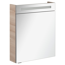 LED-Spiegelschrank 'B.Clever' braun 60 x 70,6 x 15,8 cm