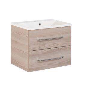 Waschbecken mit Unterschrank 'B.Clever' braun 60 x 50,8 x 46 cm