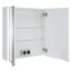 Weißer LED-Spiegelschrank Tomi 60cm, geöffnet