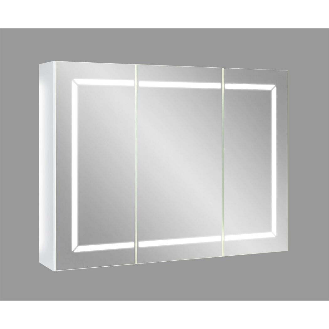 LED-Spiegelschrank Louisa 80cm, 3-türig
