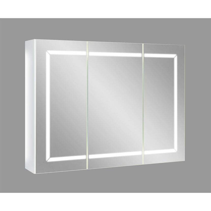 LED-Spiegelschrank Louisa 80cm, 3-türig