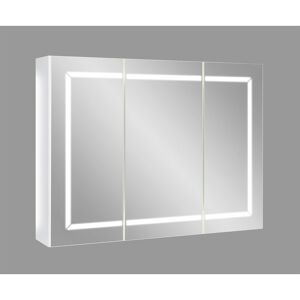LED-Spiegelschrank 'Louisa' 80 x 60 x 14 cm weiß