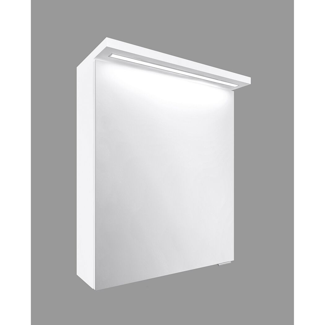 Weißer LED-Spiegelschrank Emily mit Beleuchtung.