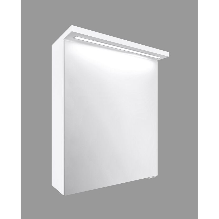 Weißer LED-Spiegelschrank Emily mit Beleuchtung.